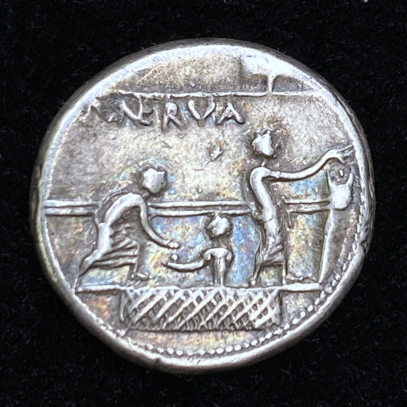 Denarius of P. Licinius Nerva - Reverse