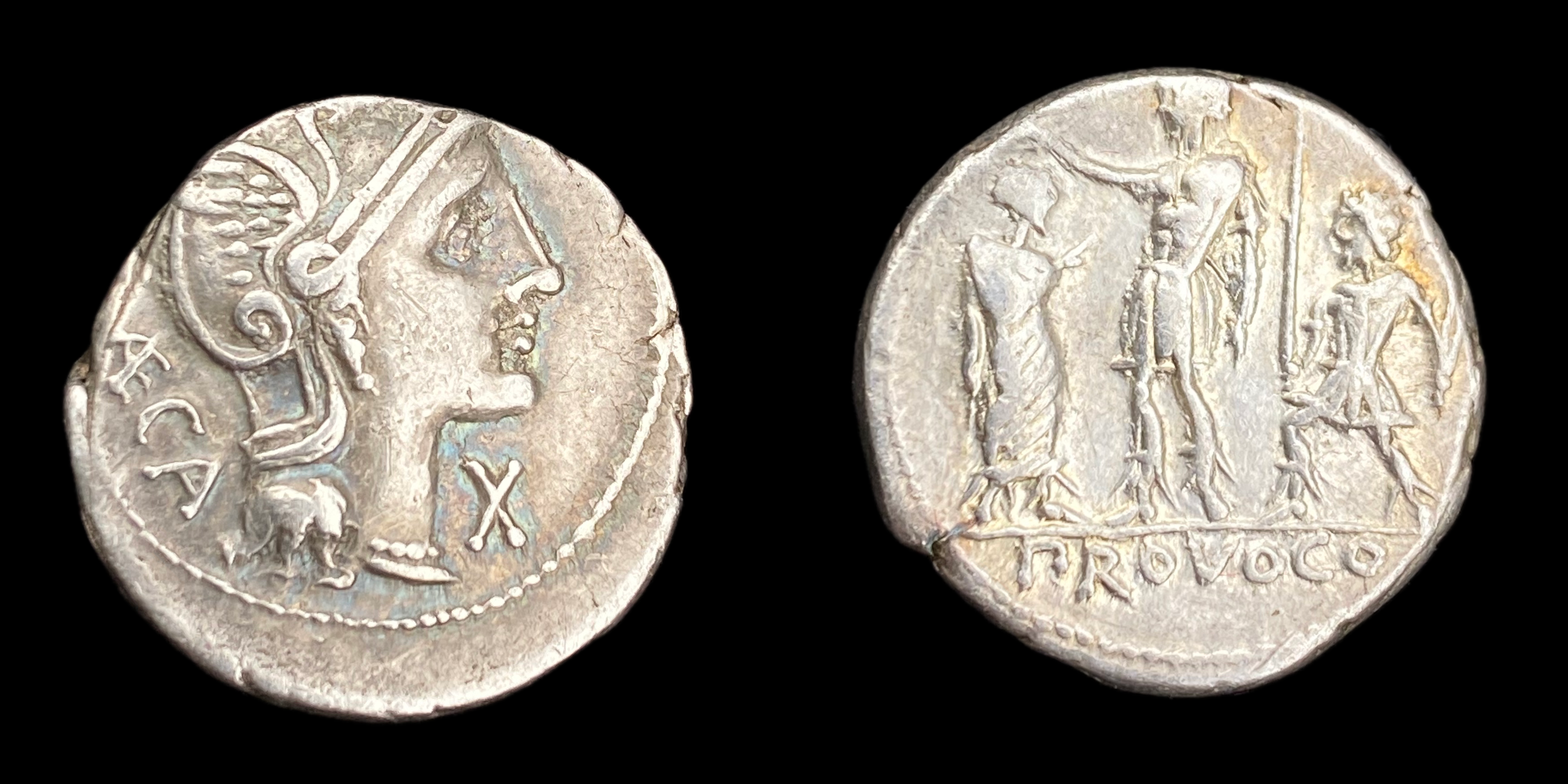 Denarius of P. Porcius Laeca
