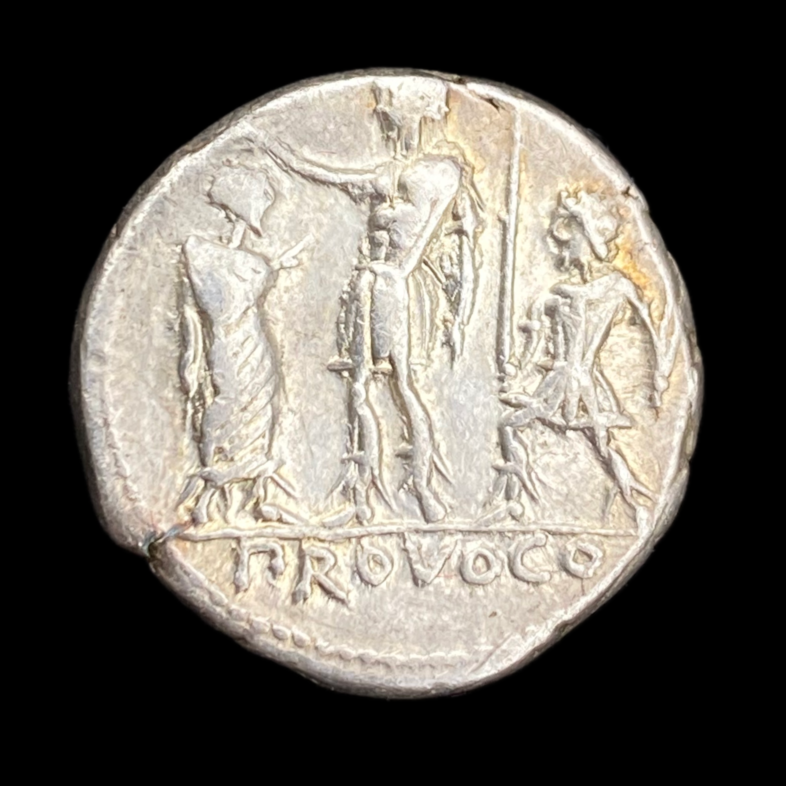 Denarius of P. Porcius Laeca - Reverse