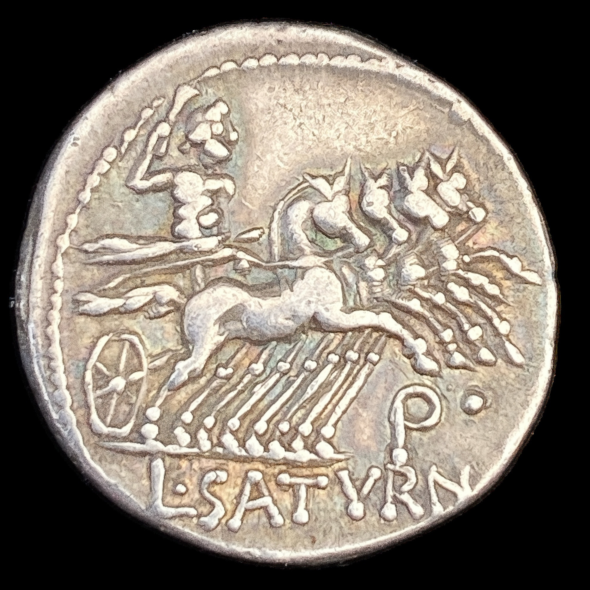 Denarius of L. Saturnius - Reverse