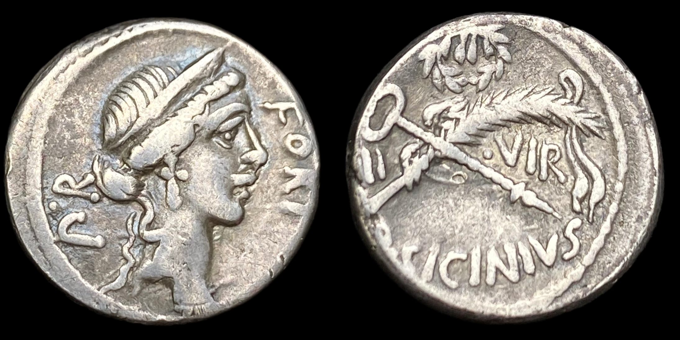 Denarius of Q. Sicinius