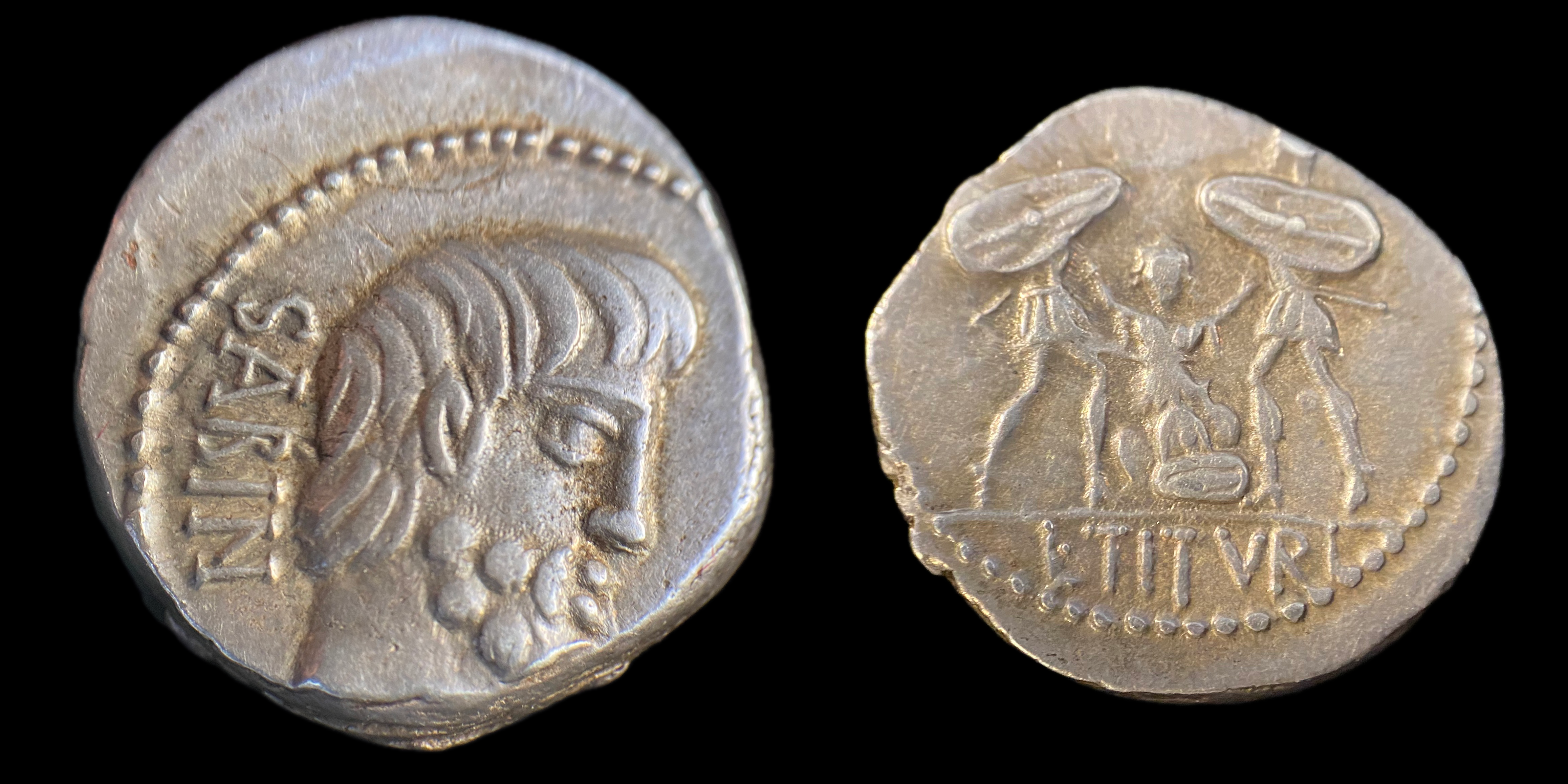 Denarius of L. Titurius L.f. Sabinus